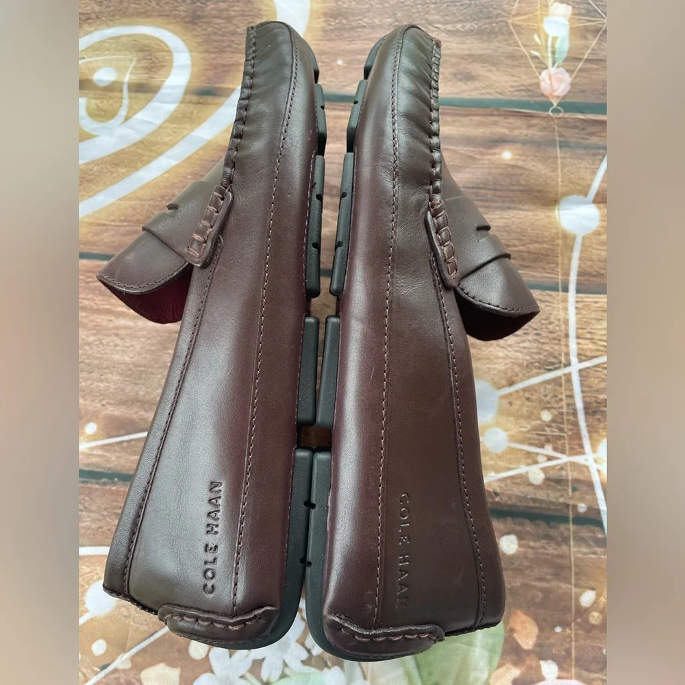 Cole Haan Brown Leather Penny Loafers